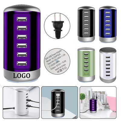 6 Port USB Charging Station