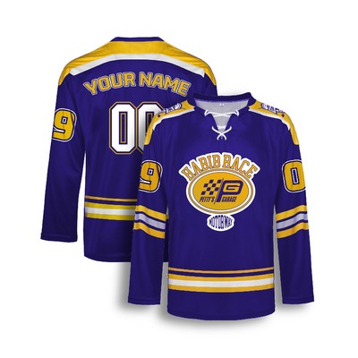 Sublimated Personalized Ice Hockey Jersey W/Lac