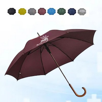 48" Arc Golf Umbrella With Wooden Handle