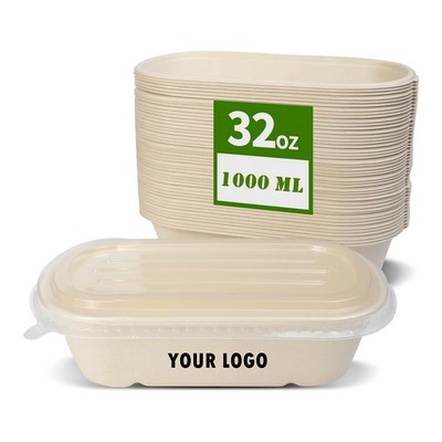 32 oz Large Paper Bowls With Lids