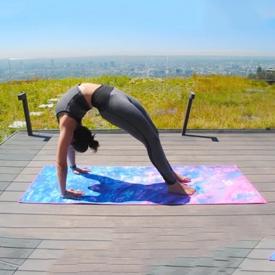 Micro Fiber Yoga Mat Towel with sublimation Print