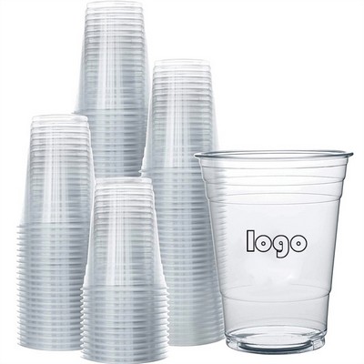 16 Oz Plastic Disposable Pet Clear Water Party Cups