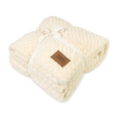 Luxe Nordic Throw Blanket - Cream