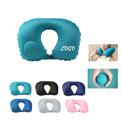 U-Shaped Inflatable Travel Neck Pillow