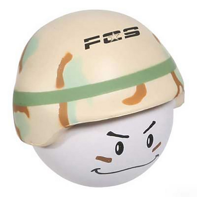 Army Helmet Man Shaped Stress Ball