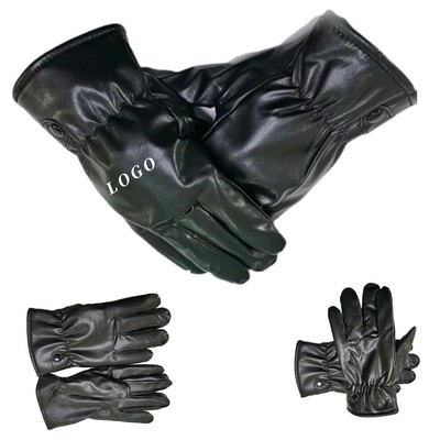 Autumn & Winter Warm Leather Gloves