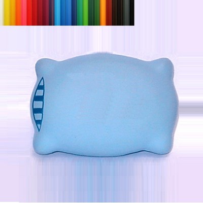 Foam Blue Pillow Shaped Stress Ball