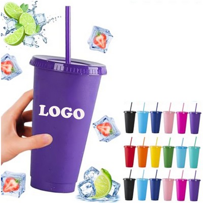 Reusable Straw And Lid Bulk Plastic Cups