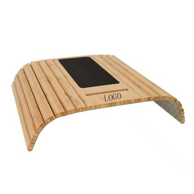 Sofa Arm Bamboo Tray Table for Couch Flexible