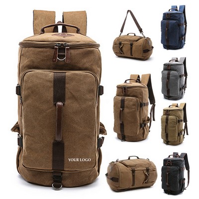 3 In 1 Laptop Men's Backpack Leisure Canvas Travel Backpacks