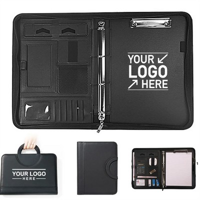 A4 Business Padfolio Folder with Zipper