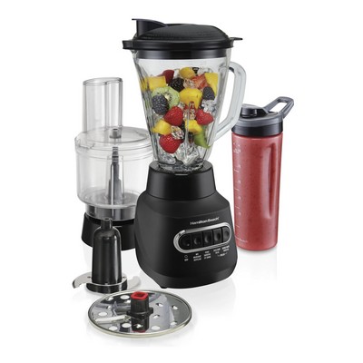 Hamilton Beach Multiblend® Kitchen System, 3-In-1 Blender With Food Processor Attachment, 52 Oz. Ble