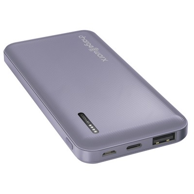 CHARGEWORX Chargeworx 5000Mah Dual Usb Slim Power Bank, Lavender