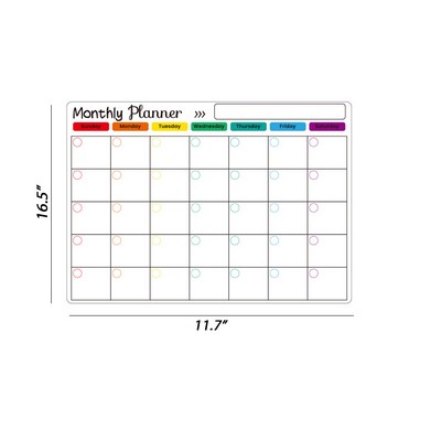 Magnetic Fridge Stickers Calendar Planner