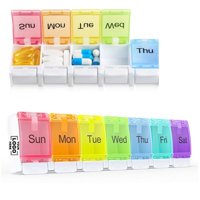 7-Day Clear Pill Box Organizer