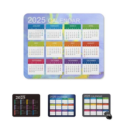 Soft Surface Calendar Mouse Pad