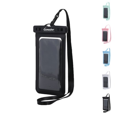 Dual Pocket Waterproof Phone Pouch with Lanyard