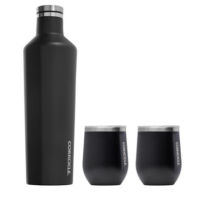 Corkcicle® Wine & Shine - Matte Black