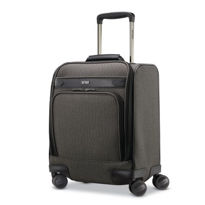 Hartmann Herringbone Deluxe Underseat Carry On Spinner Luggage - Black Herringbone