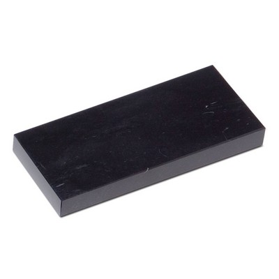 Jet Black Rectangular Marble Base (7"x¾"x4")