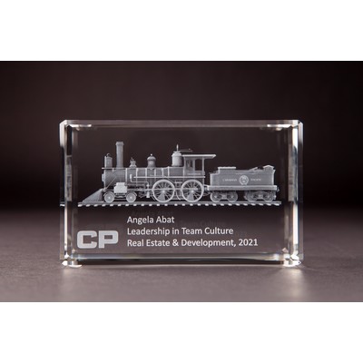 Beveled Rectangle Crystal Award (2 3/4 x 3 1/2 x 5 7/8")