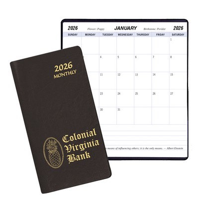 Monthly Pocket Planner w/ Continental Cover