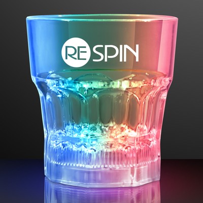 8 Oz. Promotional LED Whiskey Glass - Domestic Print