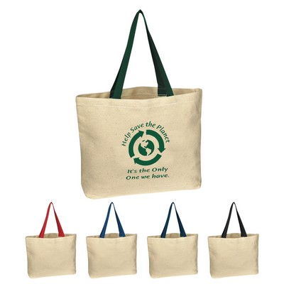 Natural Cotton Canvas Tote Bag