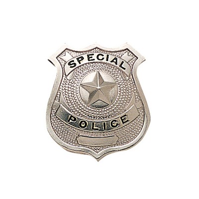 Nickel Plated Special Police Badge