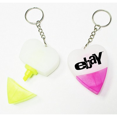 Heart Highlighter w/Keychain