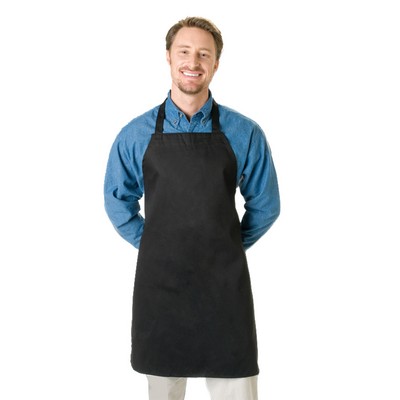 Black Twill Wide Bib Butcher Apron - Blank (28"x34")