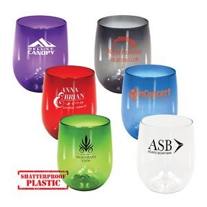 12 Oz. Plastic Stemless Wine Glass