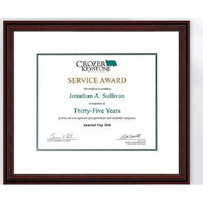 Award Certificate Framed in Studio Line Frame (13"x15")