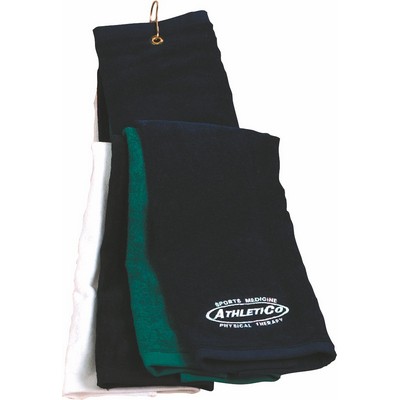 Turkish Trifold Golf Colored Towel (16"x25")