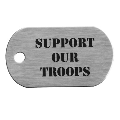 Stainless Steel Military Dog Tag