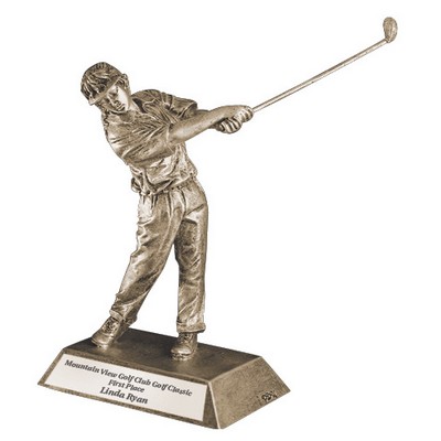 10" Female Golf in Gold