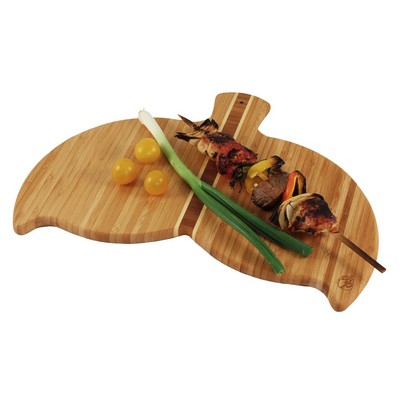 Whale Tail Bamboo Cutting Board