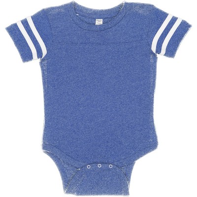 Rabbit Skins Infant Football Crew Neck Short Sleeve Fine Jersey Bodysuit