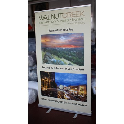 Retractable Banner Stand with 47" x 78" Banner