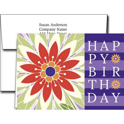 Birthday Greeting Cards w/Imprinted Envelopes