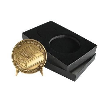 Medallion Pack Box w/ Brass Stand