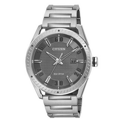 Citizen Men's Drive CTO Eco-Drive Watch, SS with Grey Dial