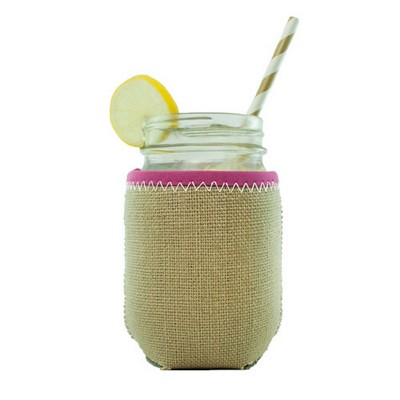 Burlap Jar Kaddy + Bias Trim