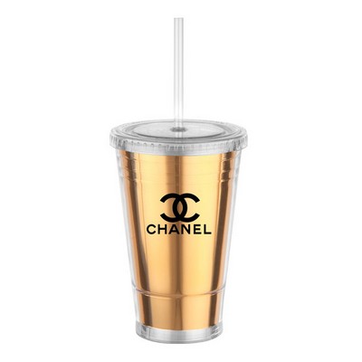 16 oz Slurpy Metallic Tumbler