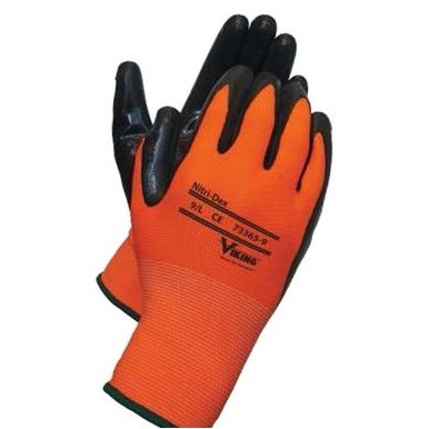 Viking® Nitri-Dex Work Gloves (Orange/Black)