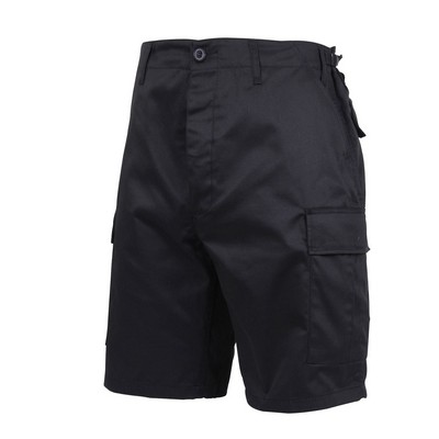 Black Zipper Fly B.D.U. Combat Shorts