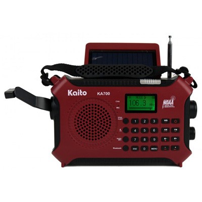 Kaito KA700 Bluetooth Emergency Solar Powered Weather Band Radio