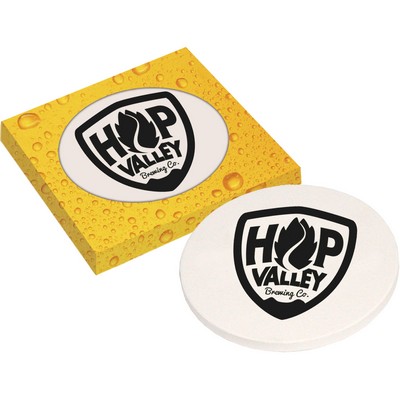 Ceramic Coaster with Custom Packaging - 1 Coaster Set