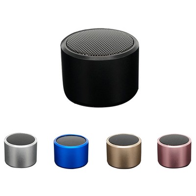 Metallic Round Shape Wireless Speaker