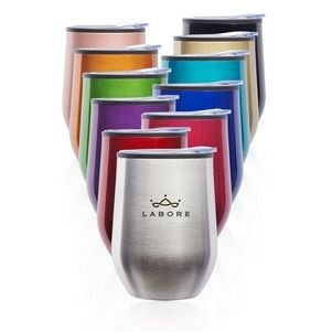 12 Oz. Shelby Stemless Wine Glasses w/Lid